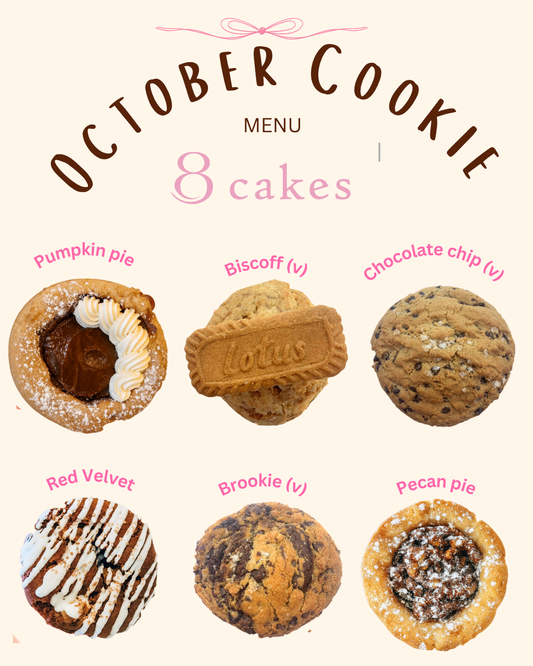 6 Cookie Bundle October| Calgary Cookie Box Delivery – 8 Cakes